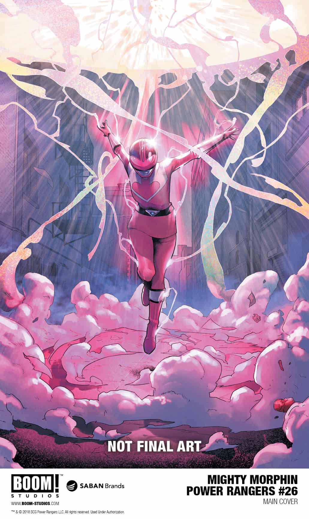 Mighty Morphin Power Rangers #26 main cover by Jamal Campbell
