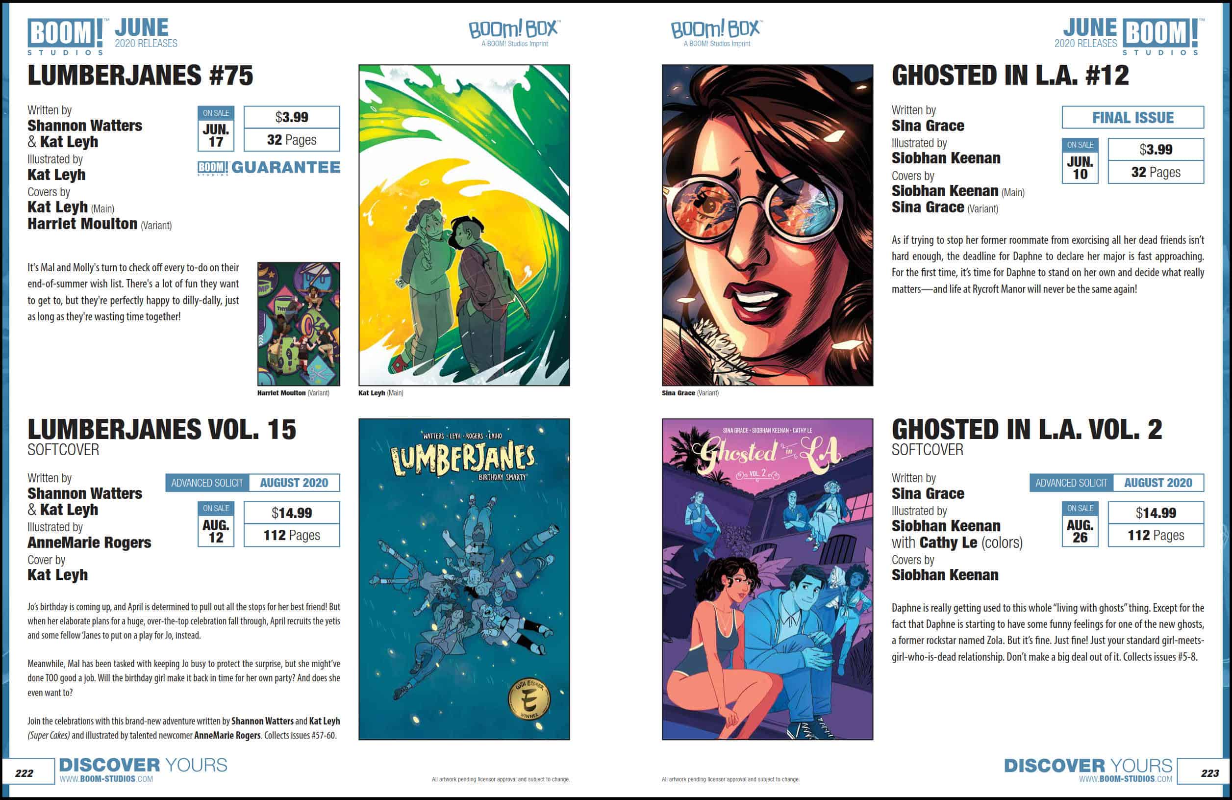 Comics OnSale in June 2020 and Beyond BOOM! Studios