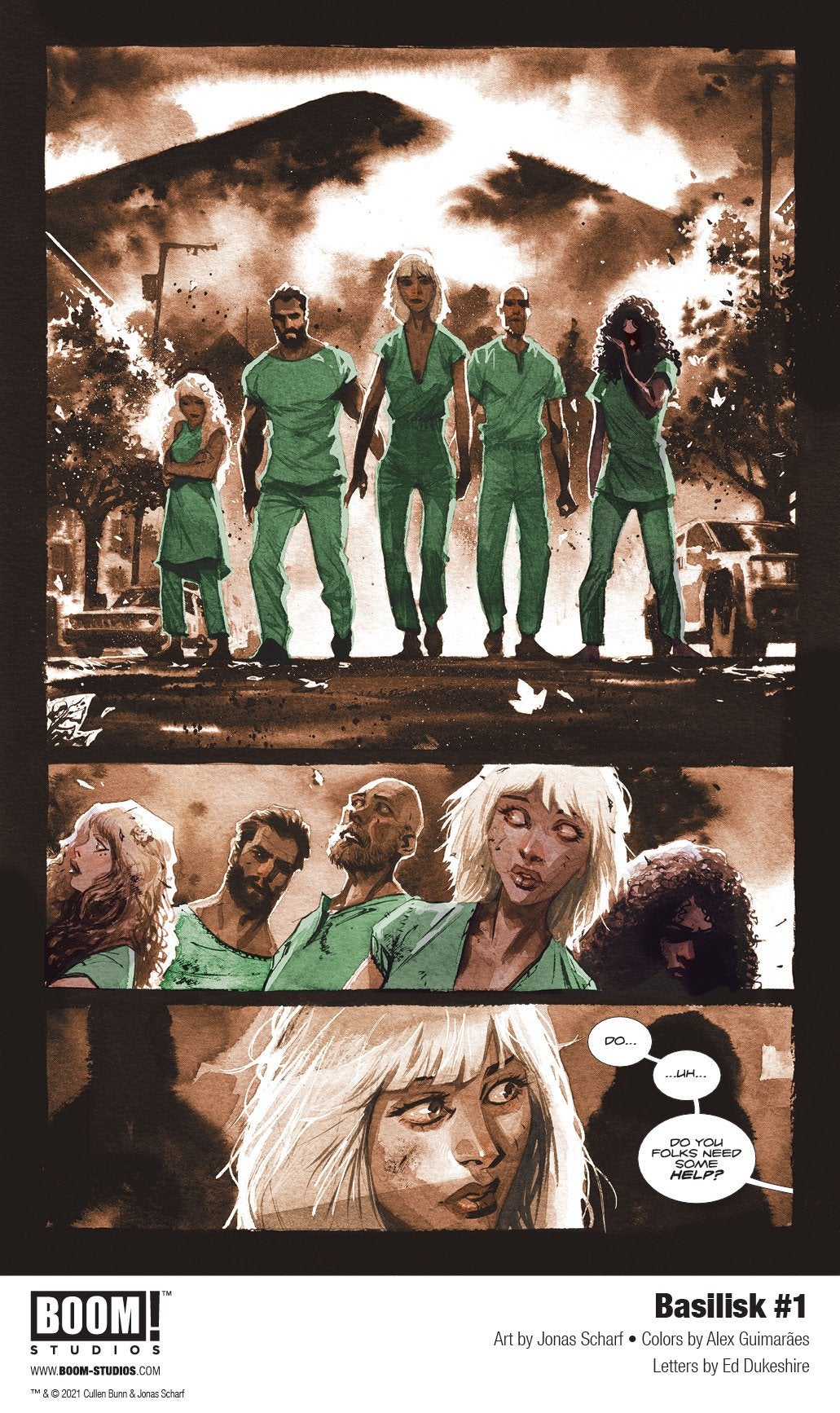 Cullen Bunn and Jonas Scharf Debut New Horror Series BASILISK From BOOM