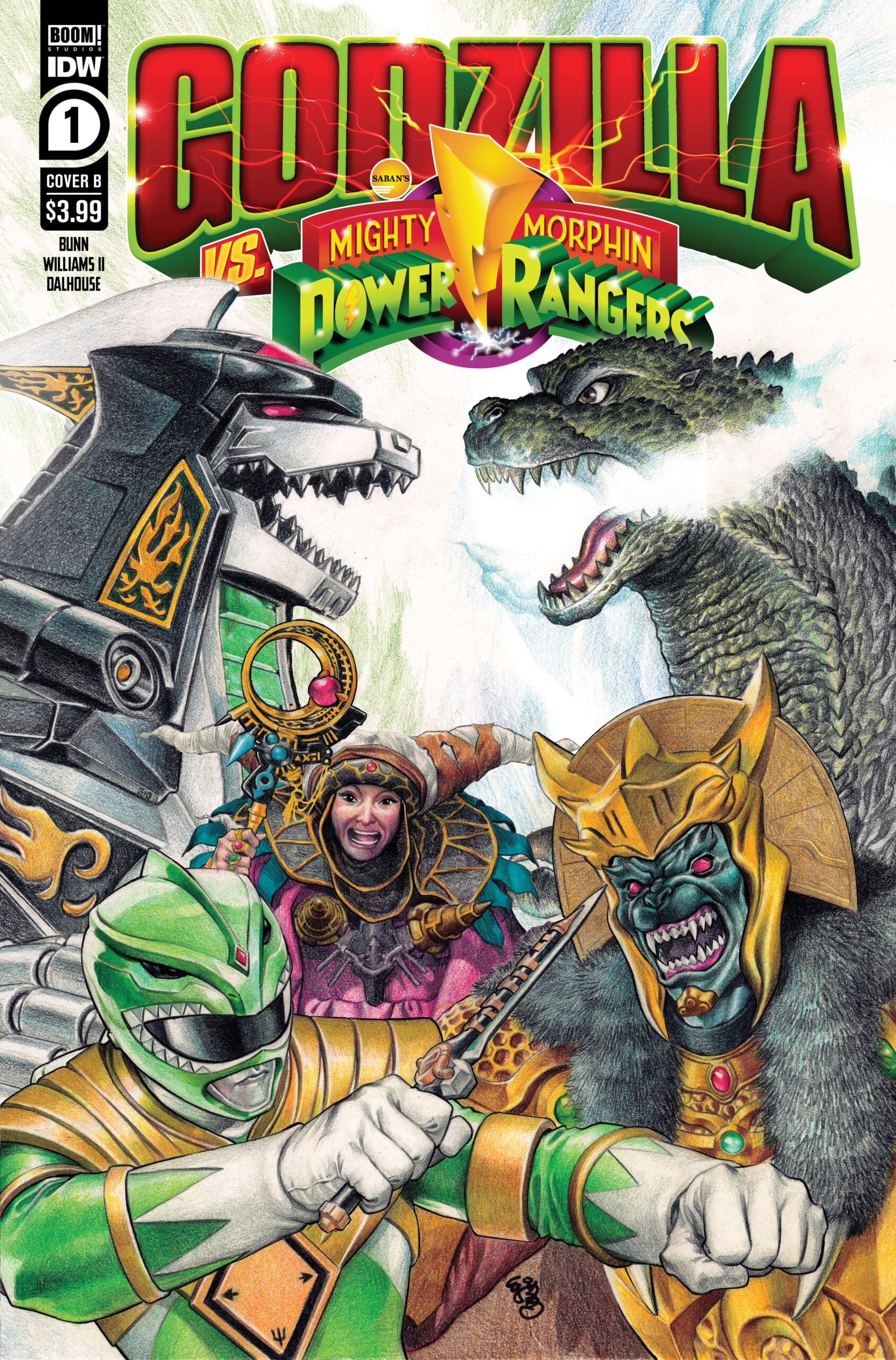 Godzilla and Mighty Morphin Power Rangers Meet for the First Time! – BOOM! Studios Godzilla and Mighty Morphin Power Rangers Meet for the First Time! – BOOM! Studios