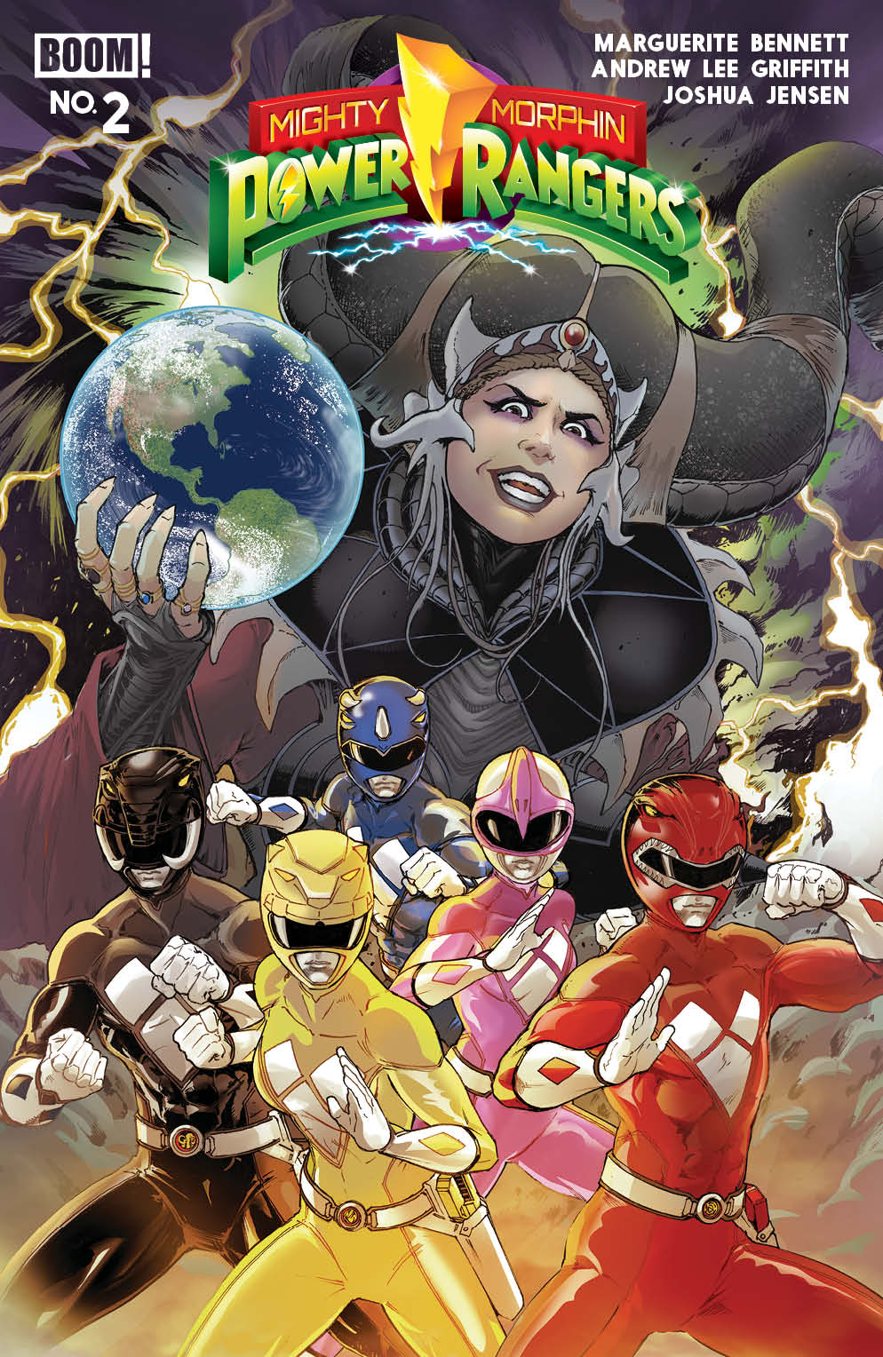 Mighty Morphin Power Rangers (2026) #2 B Variant (Dressed, Griffith)